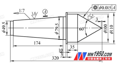 【官方网站机械】特殊锥度固定顶尖的磨削加工